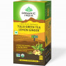 Зеленый чай, Тулси, Лимон и Имбирь, Tulsi Green Tea Lemon Ginger Organic India, 25 пак